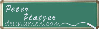 Peter Platzer Visitenkarte